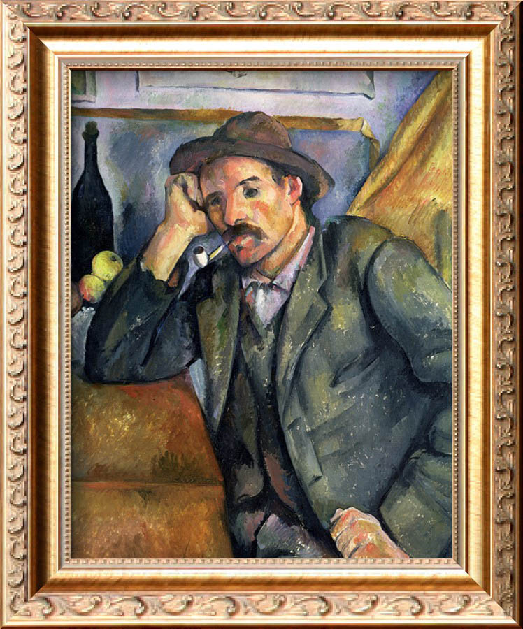 The Smoker, 1895 - Paul Cezanne Painting